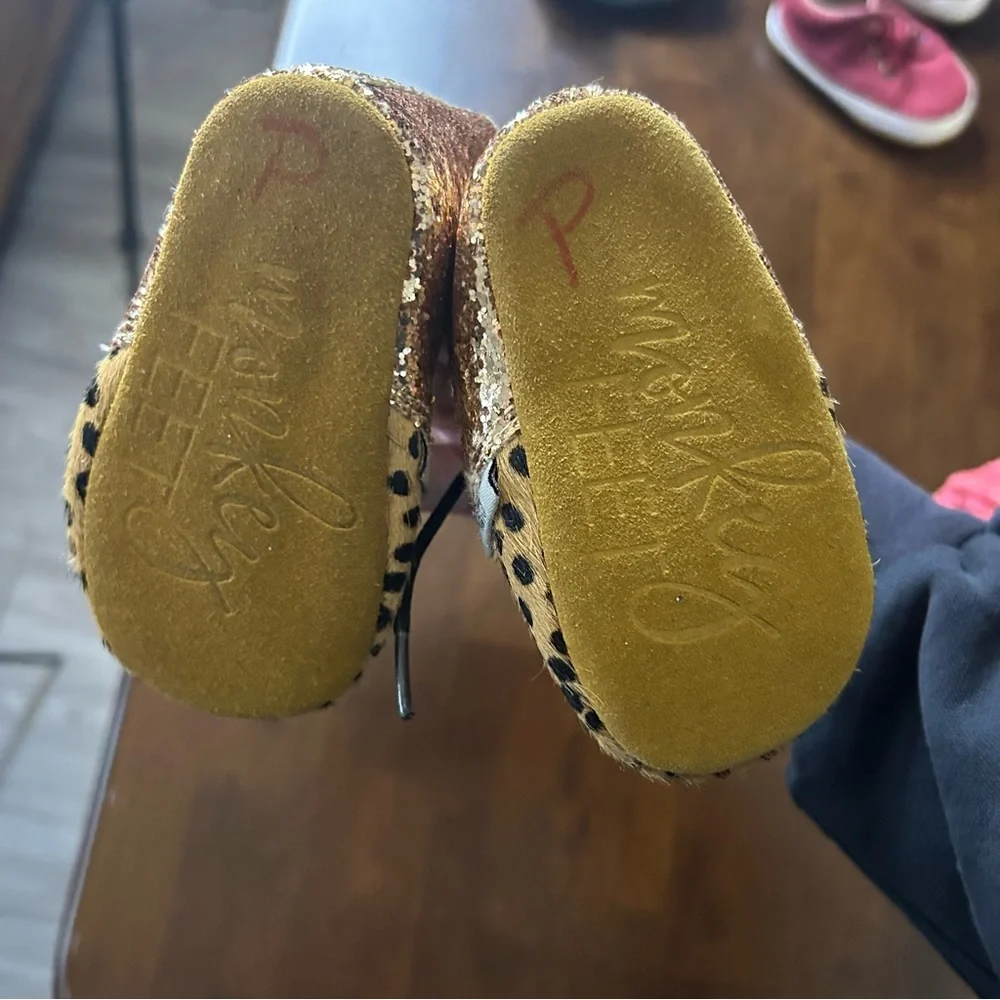 Monkey Feet Leather Baby Shoes Bundle Size 6-12M Ballet Sneaker Boots & T Strap - Picture 4 of 16